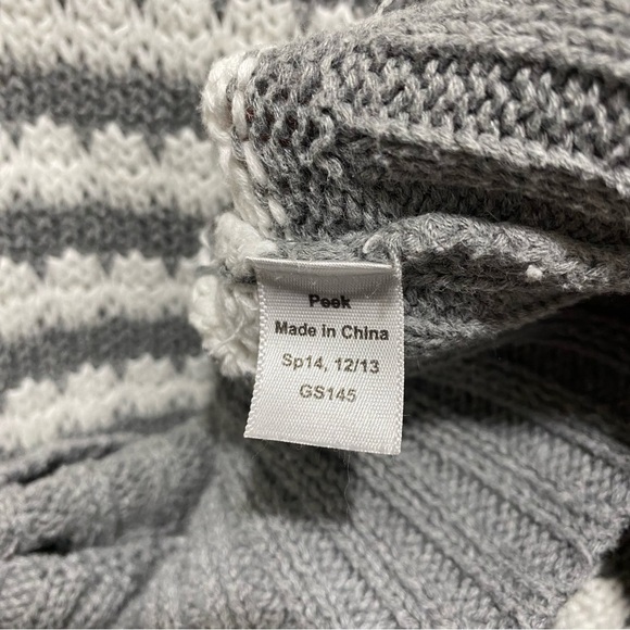 PEEK Striped Sweater Gray White Size XXL 12 🌟 - Picture 4 of 6